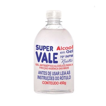 Álcool Gel Super Vale 70° INPM Frasco 500ml