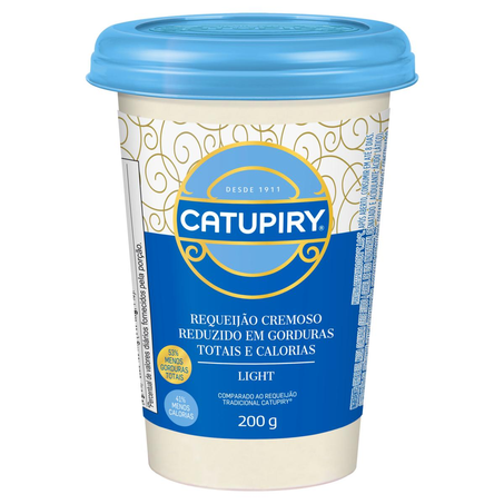 Requeijão Cremoso Catupiry 200g - Light - Pote