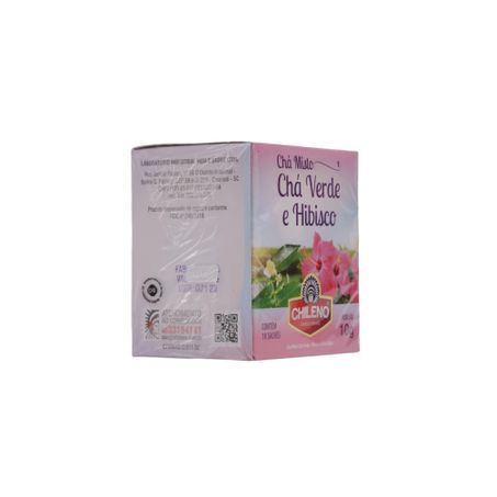 Chá Misto Chileno Chá Verde e Hibisco Caixa com 10un - 10gr 360-21