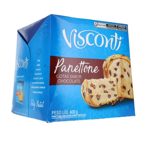 Panettone Visconti Chocolate Caixa 400gr 360-15