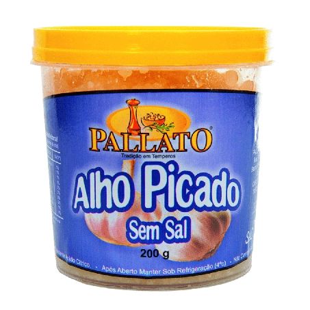Alho Picado Pallato Sem Sal Pote 200G