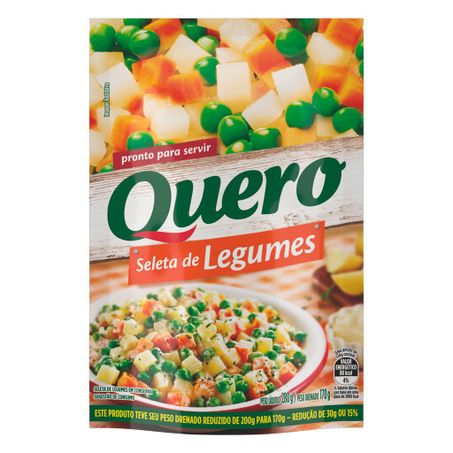 Seleta de legumes quero sachê 170 gr