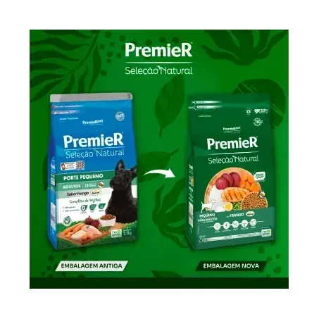 Ração Premier Seleção Natural Cães Adultos Raças Pequenas Frango 2,5 kg 360-2