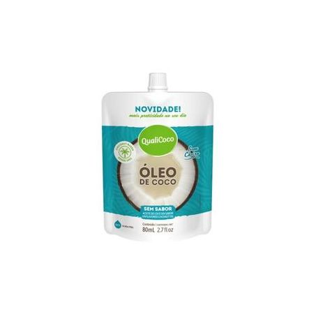 Óleo Coco Sem Sabor Pouch Qualicoco 80ml