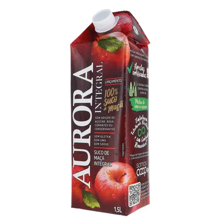 Suco Integral Maça Aurora Cx 1,5l 360-3