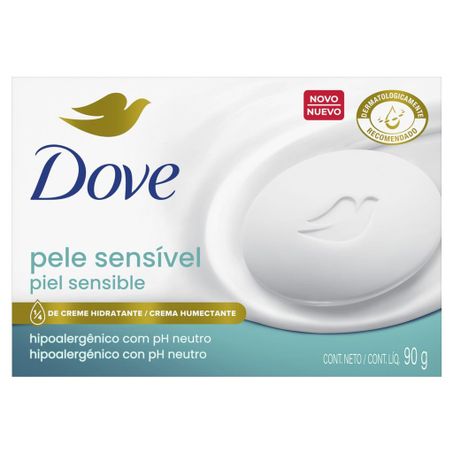 Sabonete em Barra Dove Pele Sensível Caixa 90gr