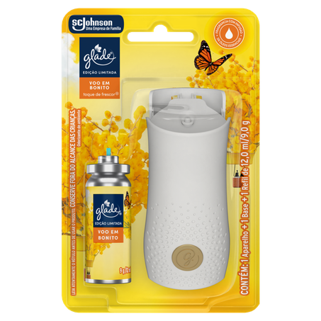 Kit Aparelho  Odorizador de Ambientes Glade Toque de Frescor 12Ml Edição Limitada
