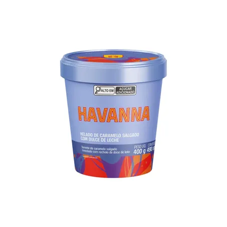 Gelato caramelo salgado havanna 490ml