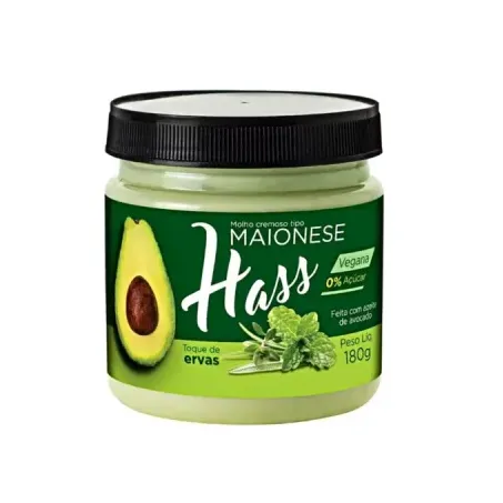 MAIONESE DE AVOCADO COM ERVAS FINAS 180G - HASS