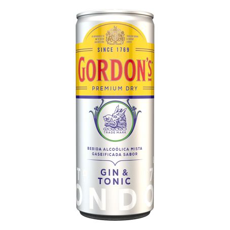 GIN & TONIC LONDON DRY GORDON'S PREMIUM LATA