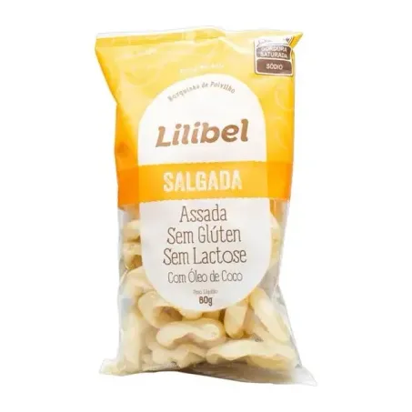 Rosquinha lilibel salgada s gluten 80gr