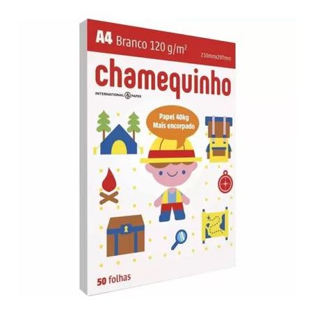 FOLHA OFICIO CHAMEQUINHO A4 120G/M 50FLH