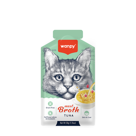 Petisco gato wanpy caldo atum 50g