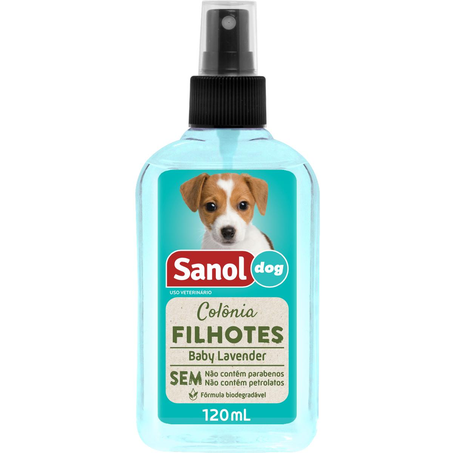 Colônia para Cães Sanol 120ml - Filhote