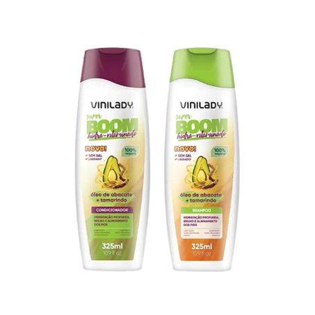 Kit vini lady shampoo + condicionador abacate hidratação profunda