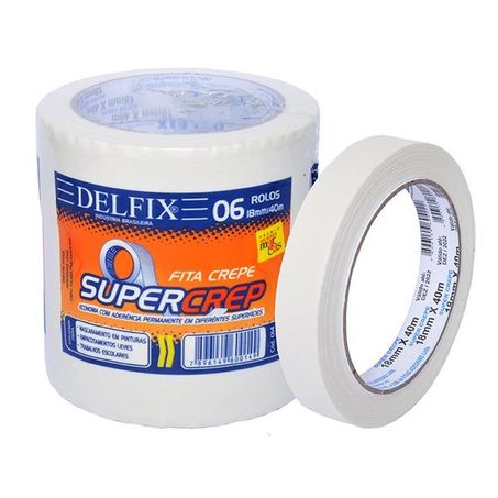 FITA CREPE 18MM X 40M DELFIX