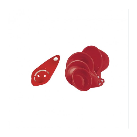 KIT MEDIDOR PLASUTIL 5PCS VERMELHO