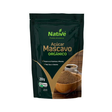Açucar Mascavo Orgânico Native A Embalagem 250G