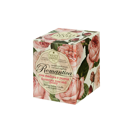 VELA PERFUMADA NESTI DANTE 160G ROMANTICA ROSAS FLORENTINAS E PEONIAS