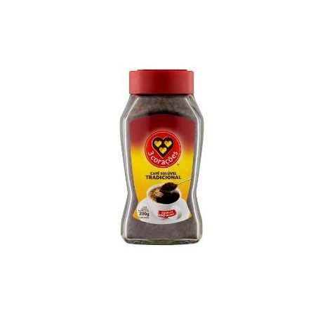 CAFE TRADICIONAL SOLUVEL 3 CORACOES  200G