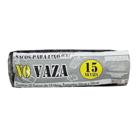 Saco Para Lixo No Vaza Rolo 15l 20un 
 