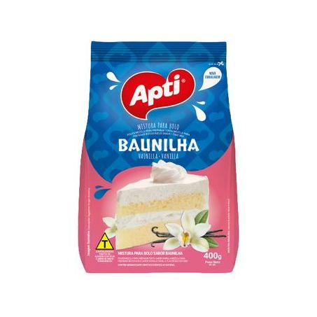 Mistura para Bolo Apti Baunilha Sachê 400gr