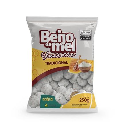 Biscoito Sagra 250g Beijo De Mel Glaceado