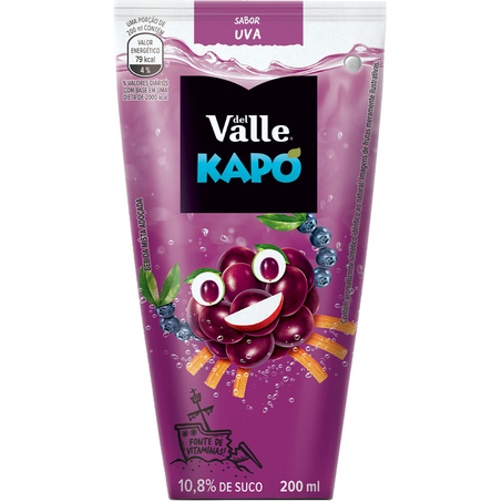 Suco del valle kapo 200ml tp uva