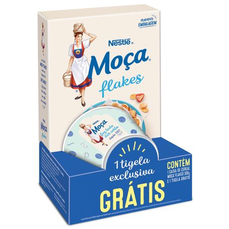 Cereal nestle 330g moca flakes c/ tigela