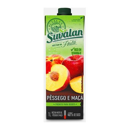 Nectar suvalan pessego e maca 1l