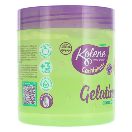 GELATINA CAPILAR INFANTIL KOLENE CACHINHOS COM GLITTER POTE 500G 360-29