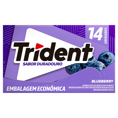 Chiclete Trident 25,2g - Blueberry - 14 Unidades