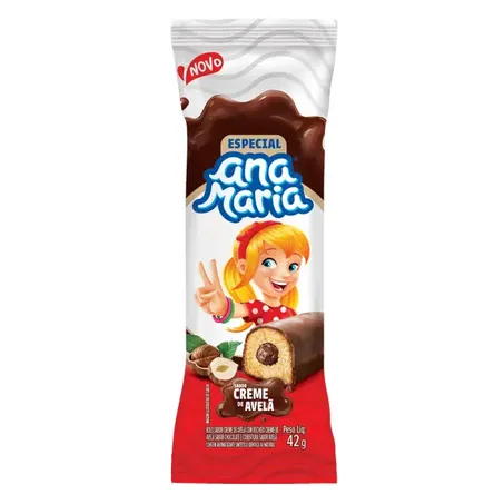 BOLO NUTRELLA ANA MARIA RECHEIO DE AVELA 42G