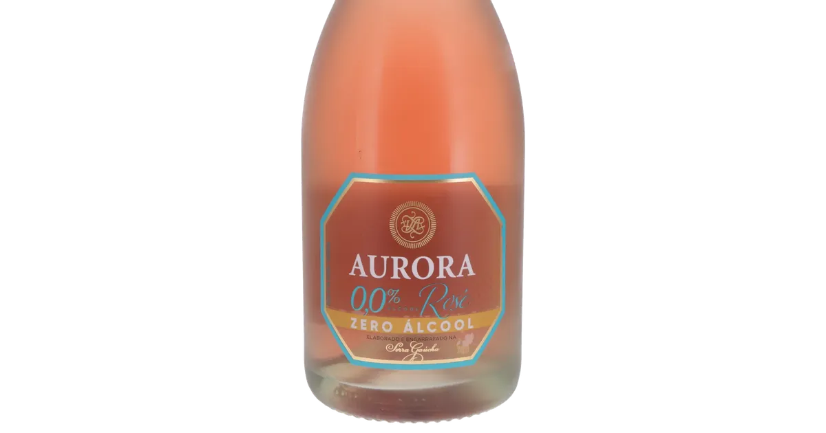 Espumante aurora rosé zero álcool garrafa 750ml
