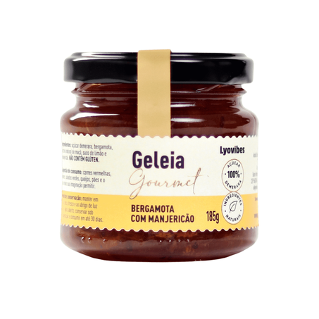 GELEIA DE BERGAMOTA E MANJERICAO LYOVIBES 185G