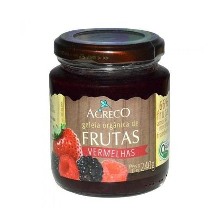 Geleia org agreco frutas vermelhas 240g