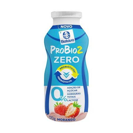 Iog.batavo probio2 zero 170gr morango