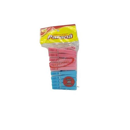 PRENDEDOR ROUPA PARANA PLASTICO PC 20 UN