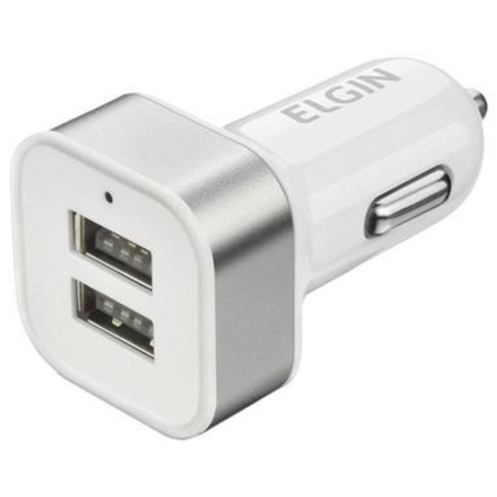 Carregador usb veicular 2 saidas elgin (sem cabo)