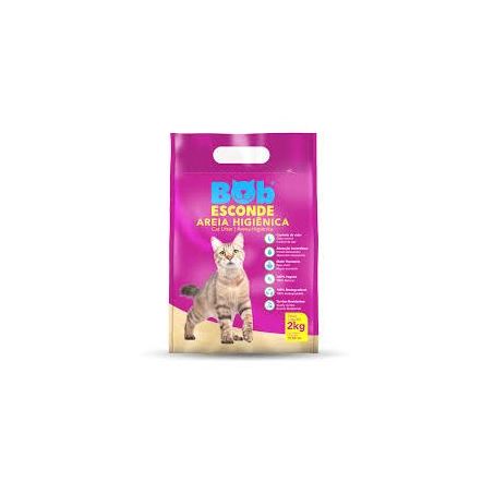 Areia higiênica de mandioca bob esconde 2kg