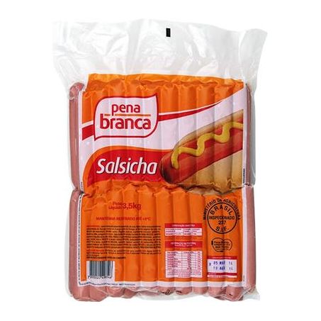 Salsicha pena branca 3,5kg