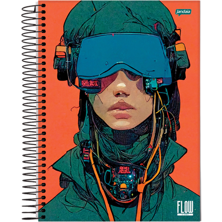 Caderno espiral capa dura 1-4 flow 80f