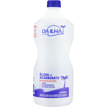 Álcool da ilha álcool + bicarbonato 1l