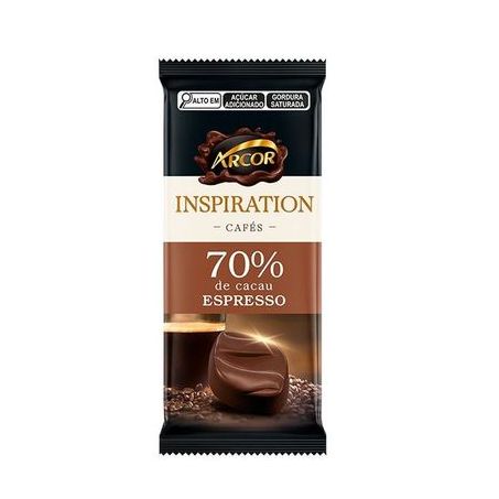 Chocolate arcor 70% cafe espresso 80g