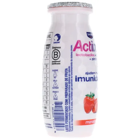 Leite Fermentado Parcialmente Desnatado de Morango Actimel 100G 360-30