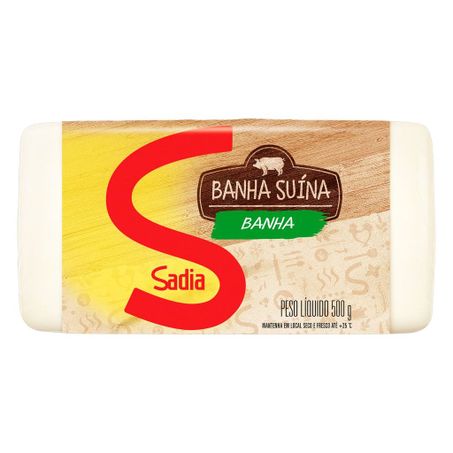 Banha suína resfriada sadia