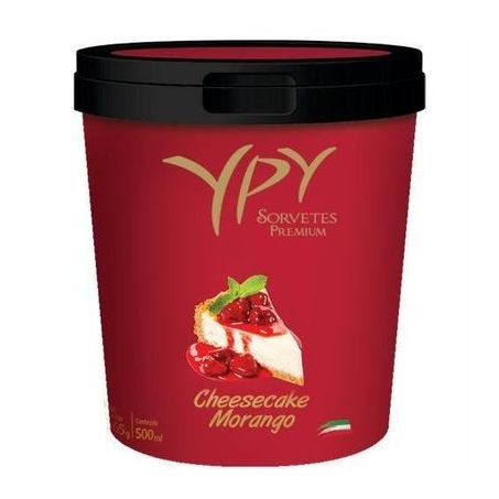 Sorvete Clássico Cheesecake Morango 500ml