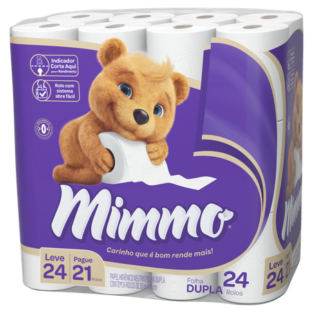 Papel Higiênico Folha Dupla 30m Mimmo