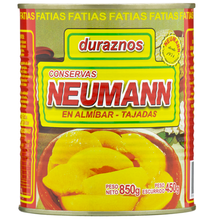 Pessego calda neumann 450g fatias