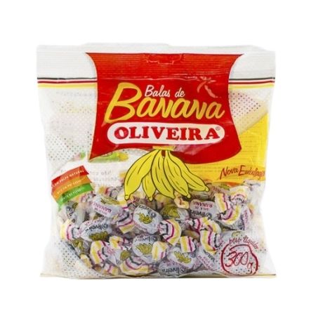 Bala de Banana Oliveira Pacote 300G
